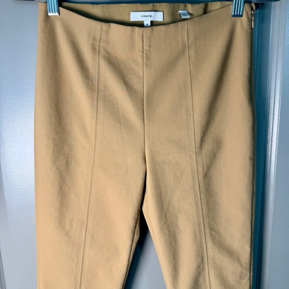 Vince Italian Cotton-Blend Stitch-Front Seam Legging - M Minimalist Luxury